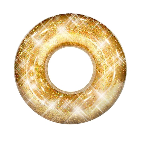 Whole-In-One 48 in. Candy Pool Tube, Gold Glitter WH2628147